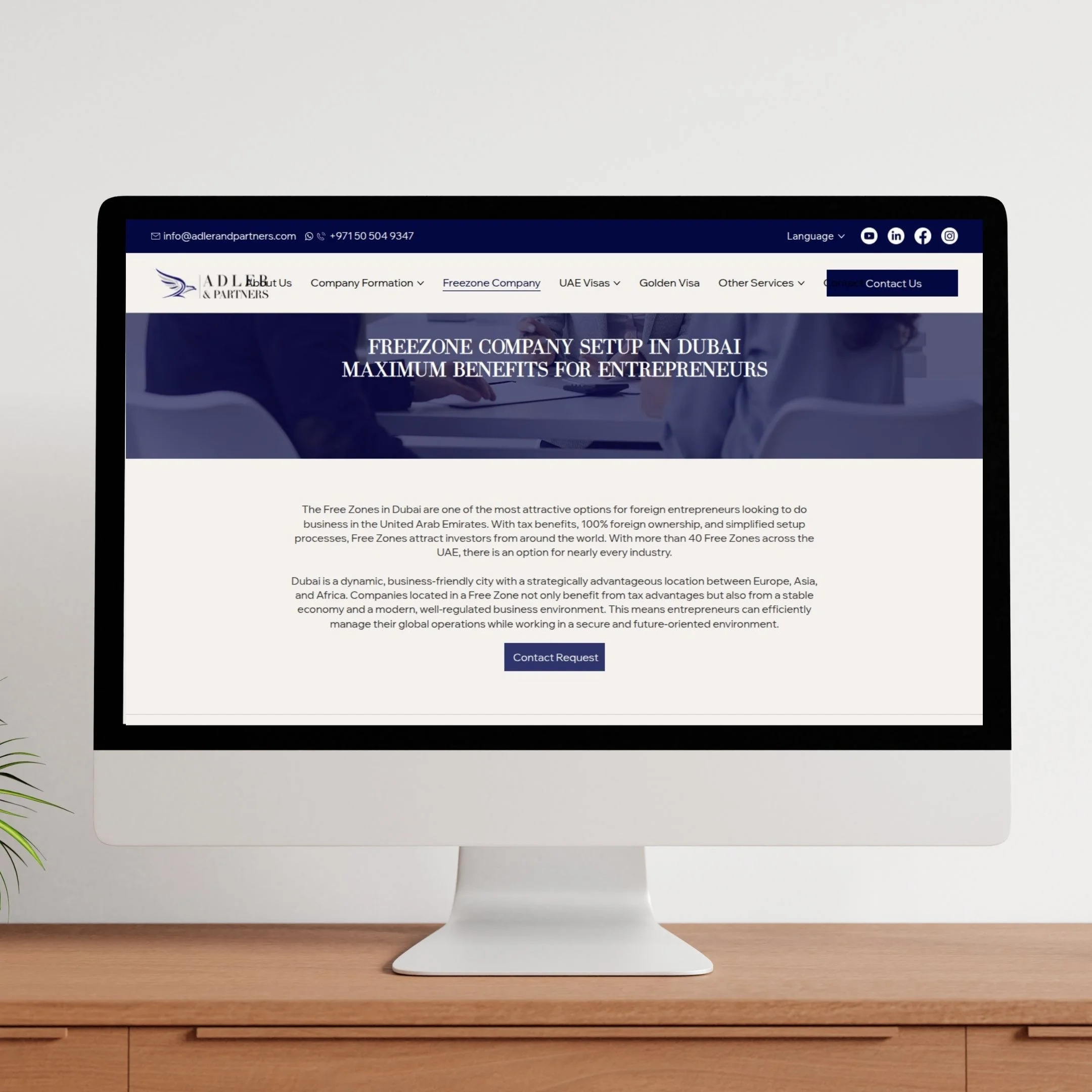 Adler & Partners website design