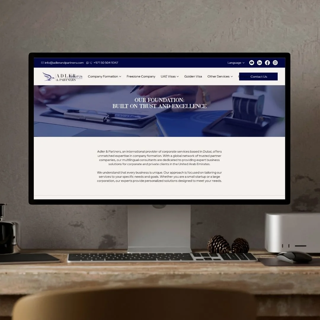 Adler & Partners website design