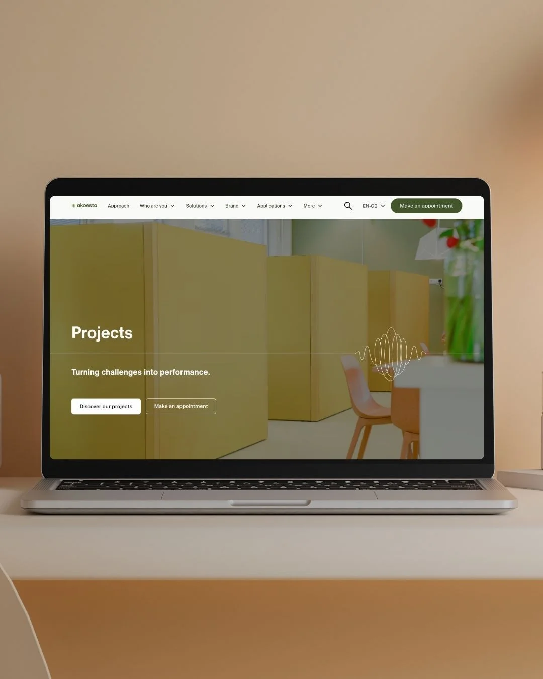 Akoesta website design