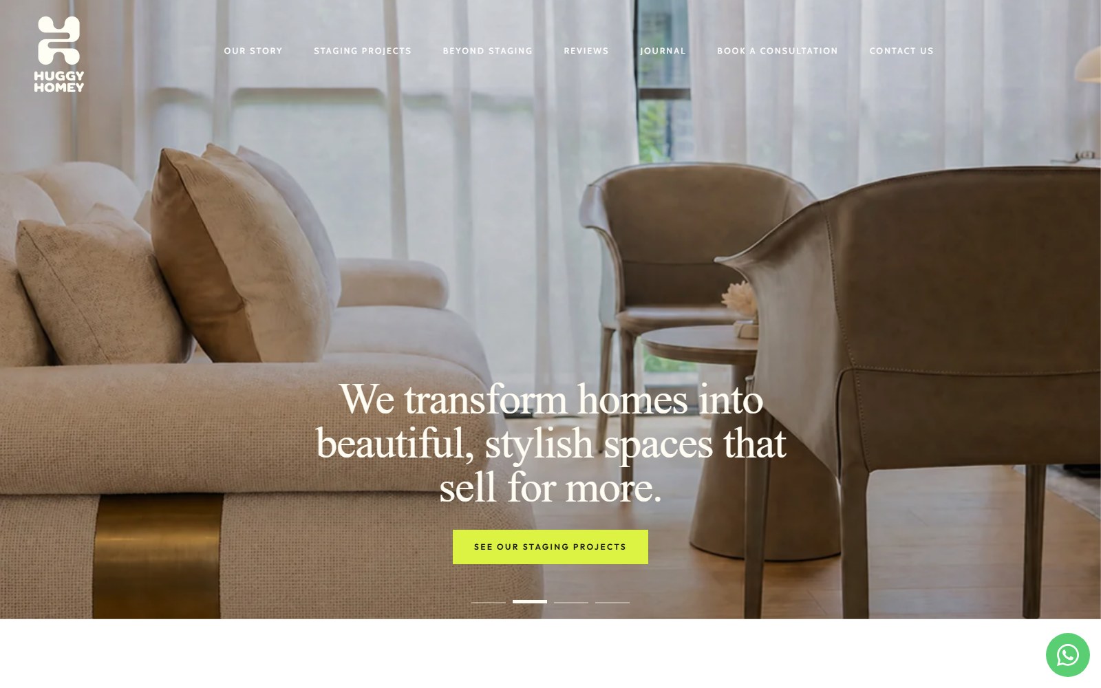 Huggy Homey website