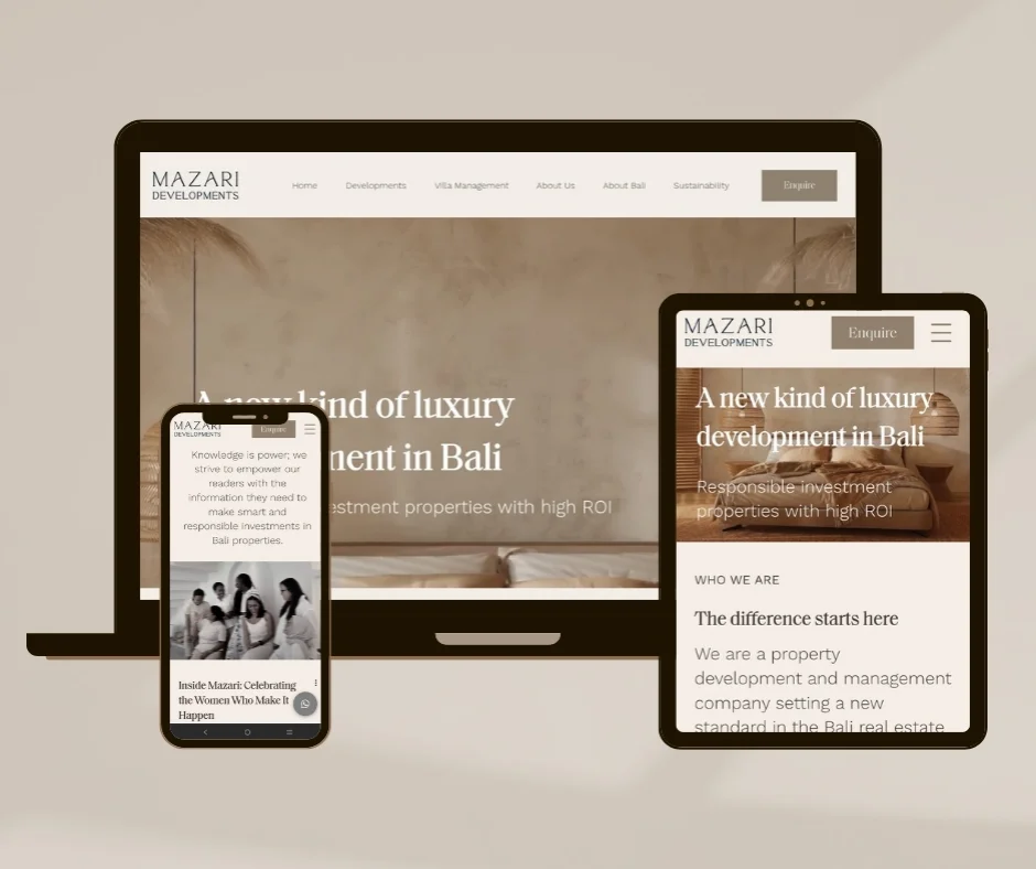 Mazari Developments website