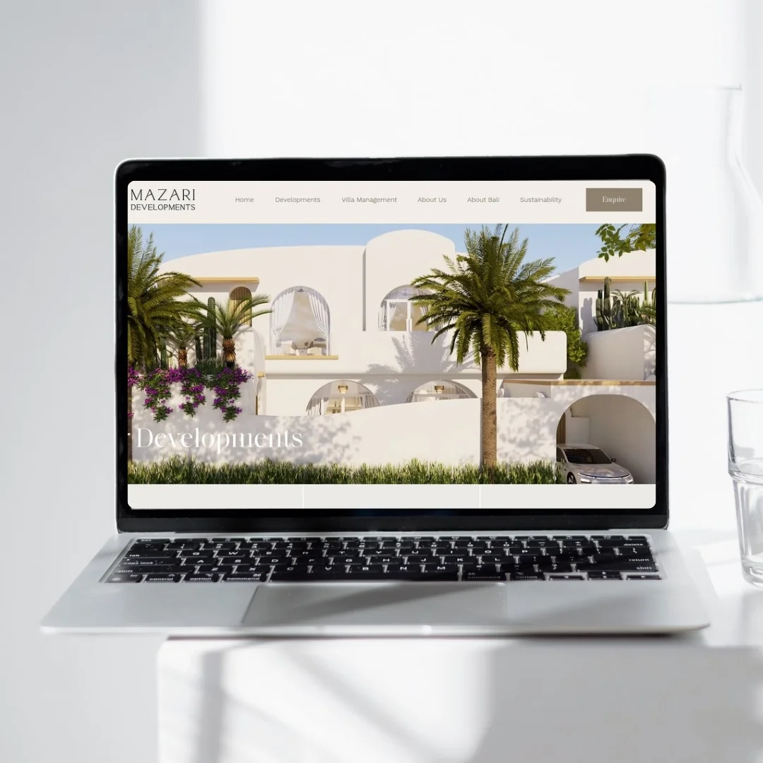 Mazari Developments website design