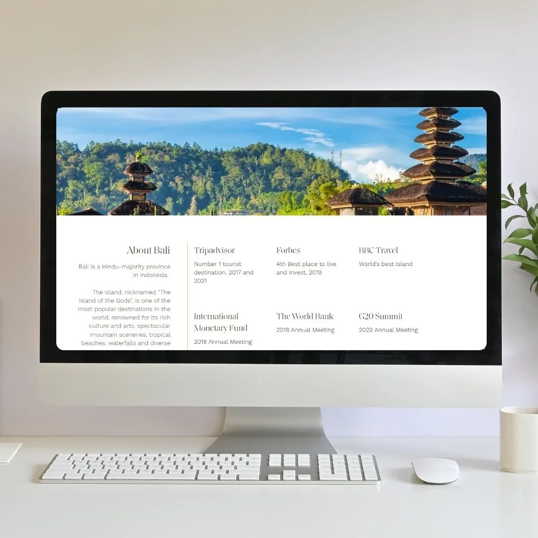Mazari Developments website design
