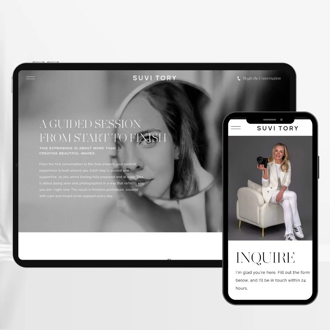 Suvi Tory Photography website