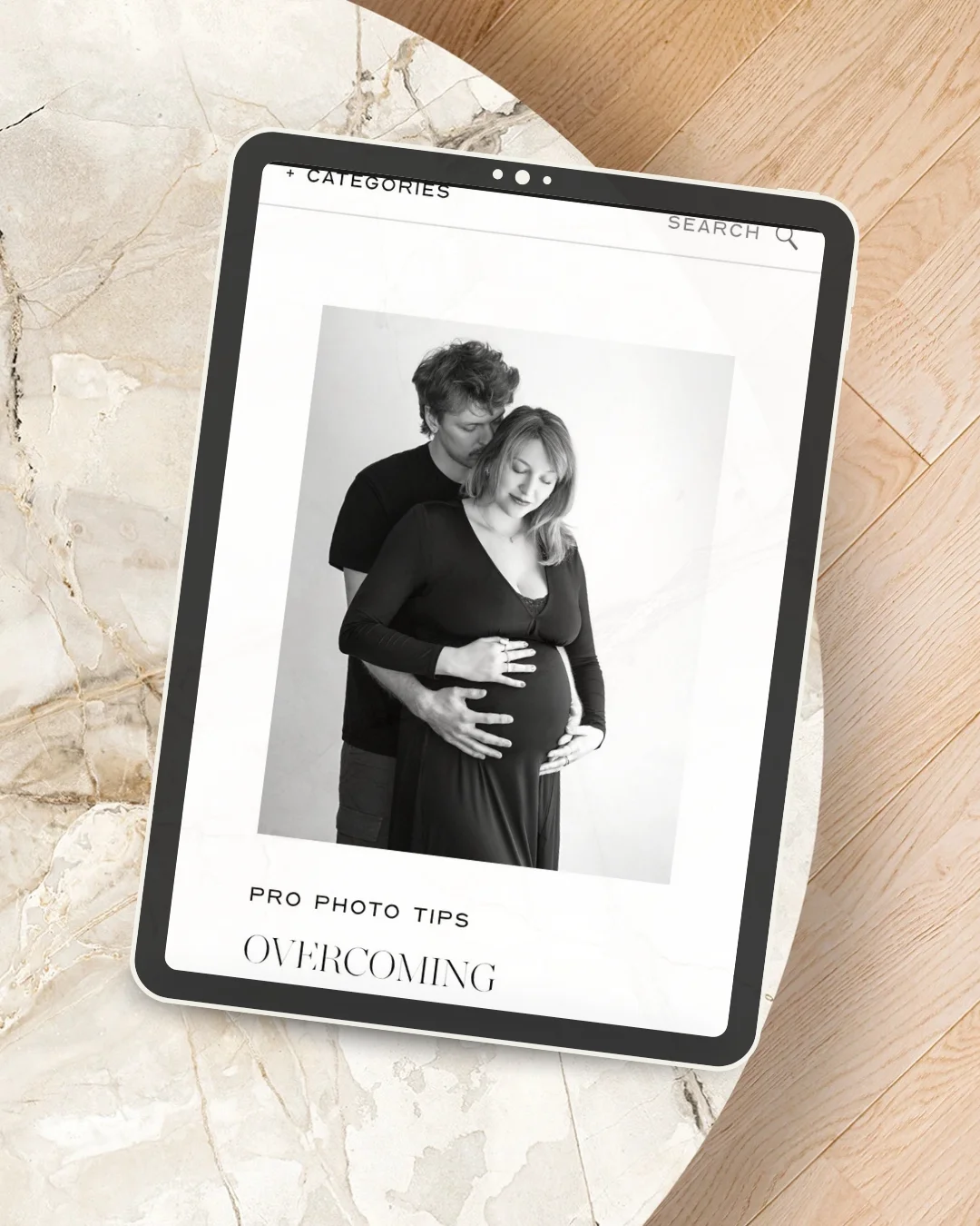 Suvi Tory Photography website design