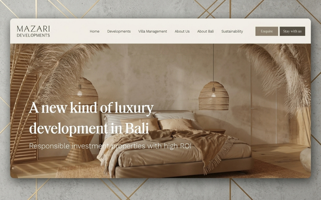 Mazari Developments website