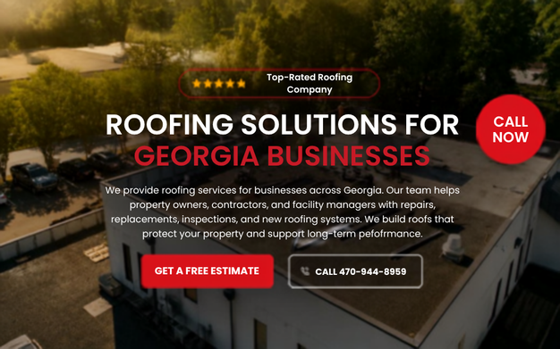 Waters Roofing website