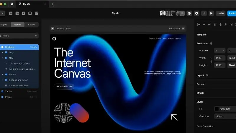 Framer website design and development in Dubai