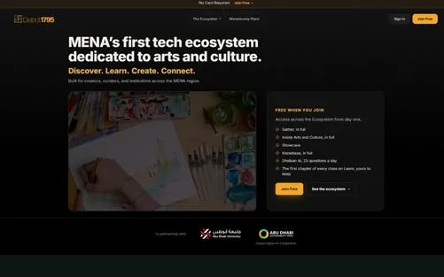 District 1795 website design