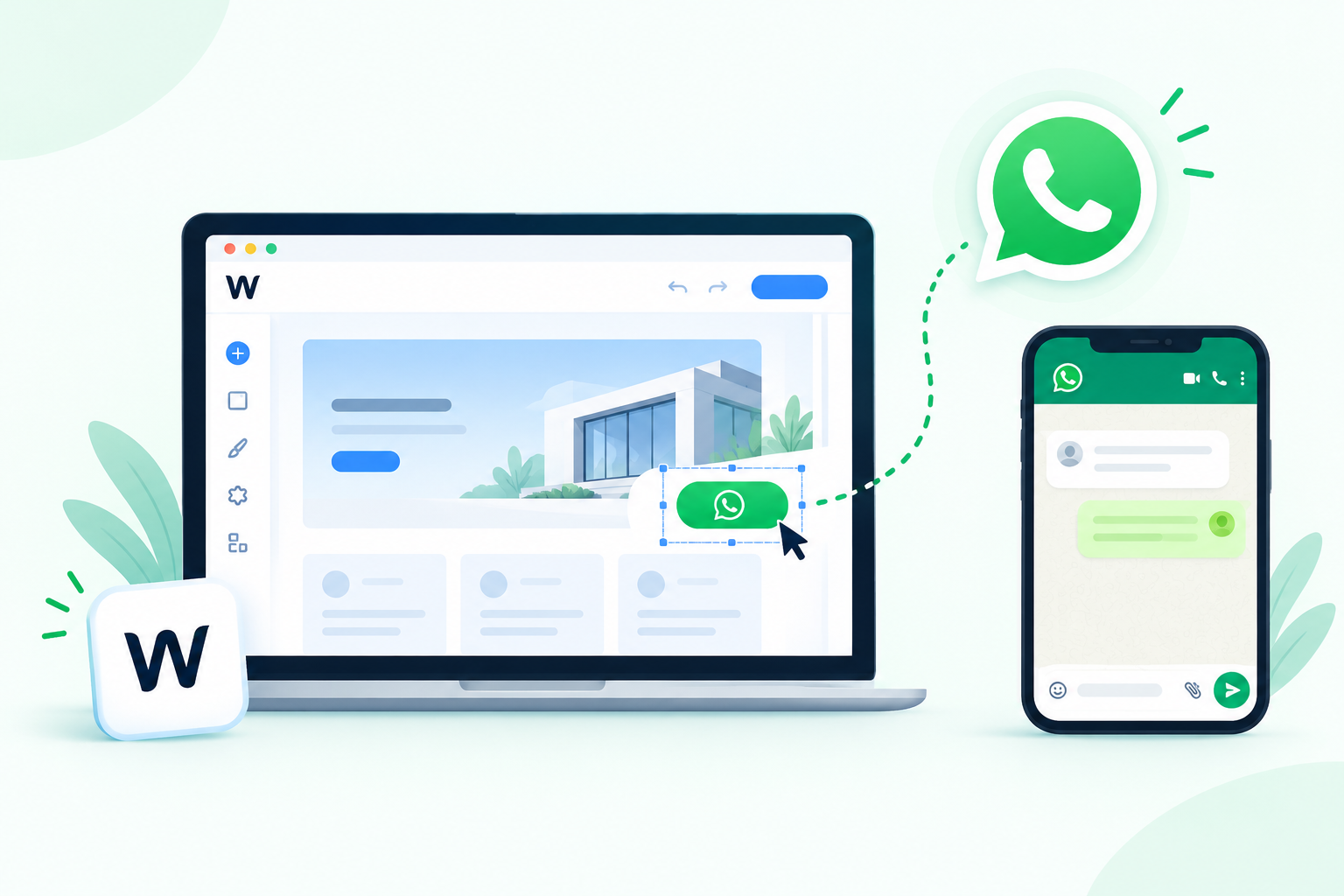 How to Integrate WhatsApp in a Website: A Step-by-Step Guide 2 WhatsApp Button Placement on Wix Website