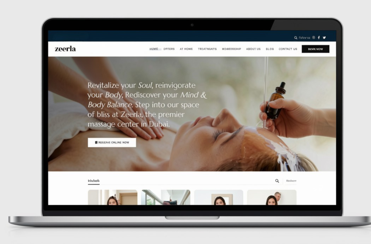 Zeerla website design